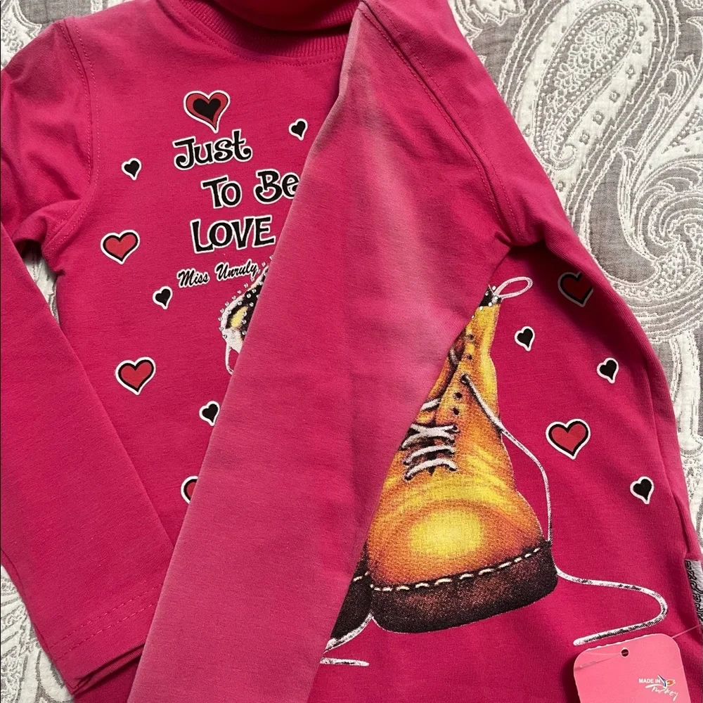 Made in turkey girls turtleneck sweater nwt - Picture 5 of 9